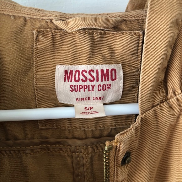 Mossimo Khaki Utility Fall Hooded Jacket Small - Picture 2 of 6